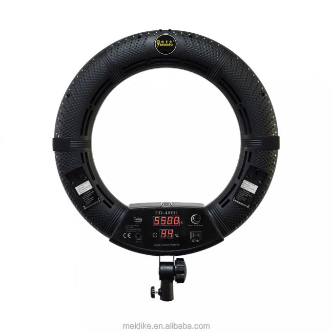 แสงวงแหวนสด 18 นิ้ว สีแต่ง LEDวงกลมวงแหวนแสงด้วยสแตปโด้ยืนรีโมทคอนโทรล FE-480II ชุด 1